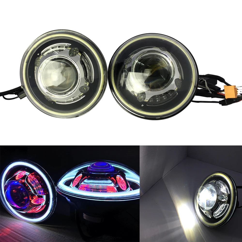 7 Inch Headlamps Led Headlights for Jeep Wrangler JK 2007-2017 LANTSUN J239C