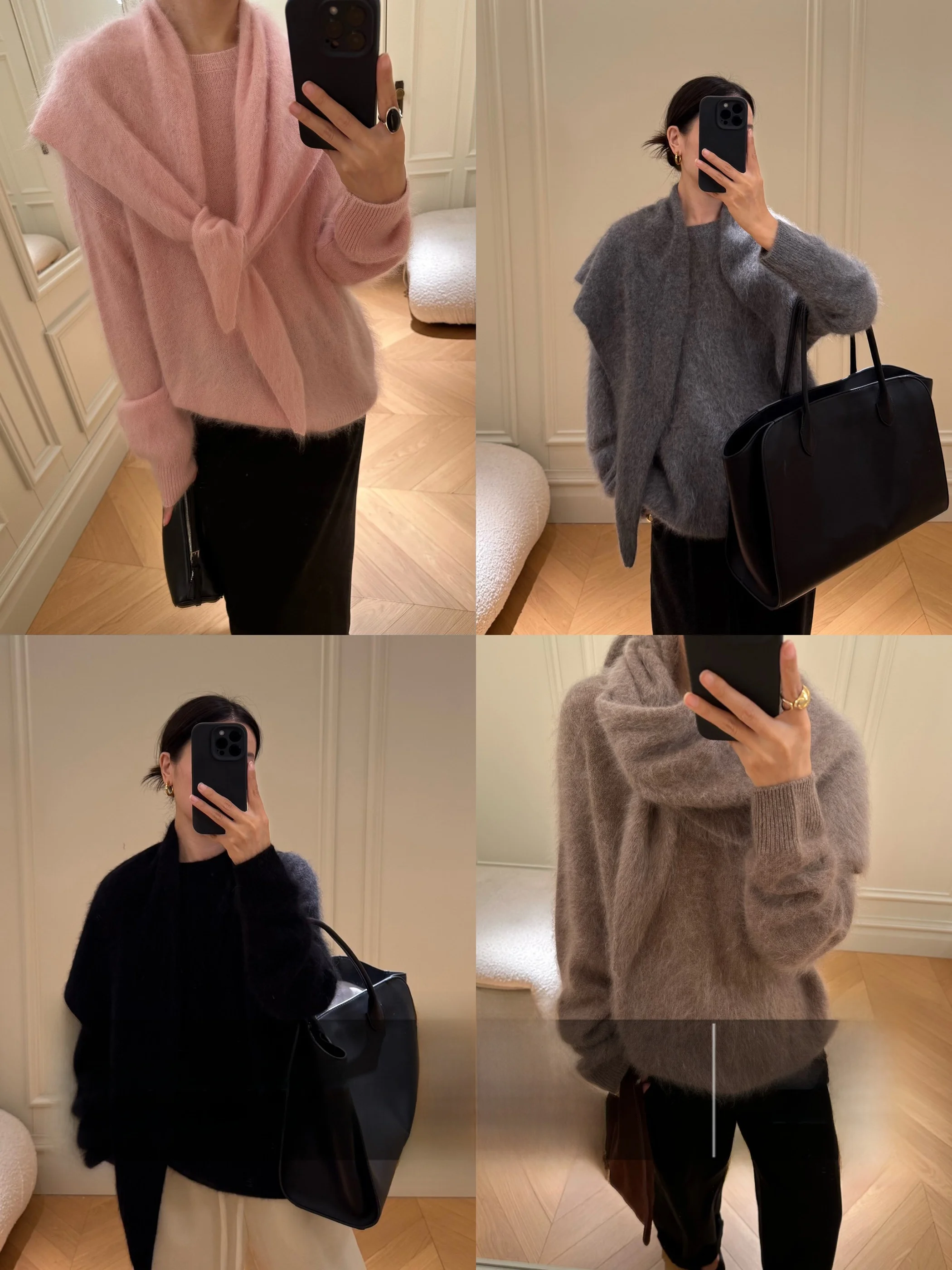 

Daliooфициальный мягкий шерстяной круглый комплект из двух предметов, длинный свитер Све с шилом, легкий, удобный, весна-осень-зима