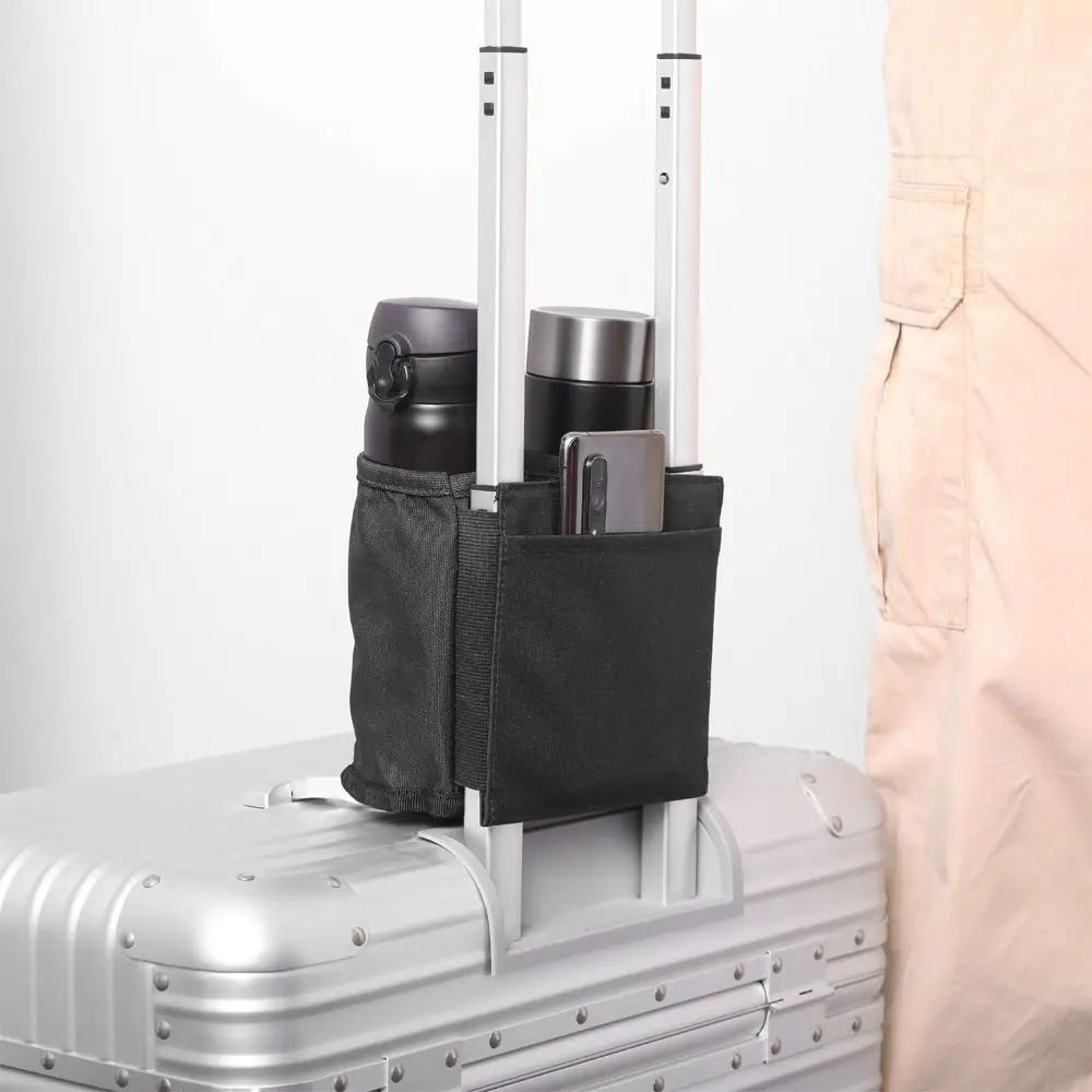 

Hands-Free Design Luggage Cup Holder Portable Storage Foldable Suitcase Drink Bag Multi-functional Space Saving