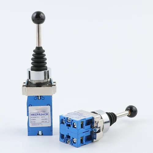 Imagen 2 del producto Interruptor de Joystick Inductrial de 2/4 direcciones, enclavamiento momentáneo, 4 posiciones, 4NO, autoreinicio, palo oscilante, Monoleber, interruptor cruzado HKA1
