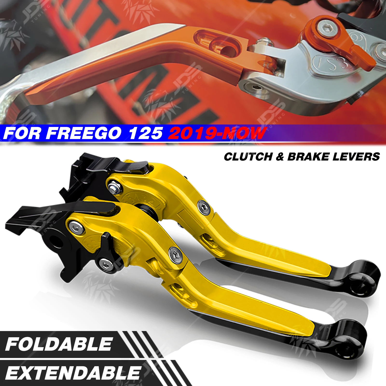 

Для Ямаха Yamaha Freego 125/Freego S 125 рычаг сцепления тормозной рычаг набор Складной Удлиненный регулируемых ручек рычаги аксессуары для мотоциклов Запчасти