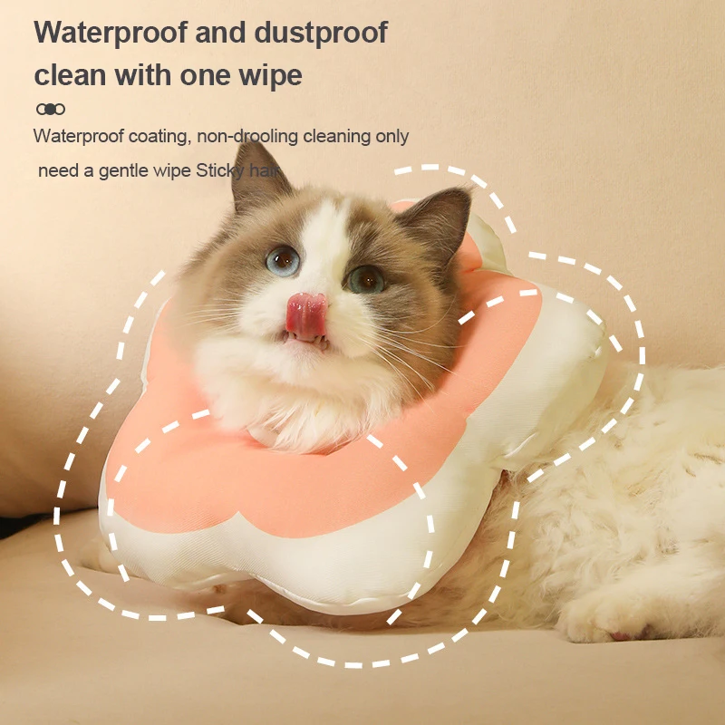 Madden Cat Anti Lick and Anti Bite Waterproof Neck Cover Multifunctional Neck Shame Ring Cat Neck Cover Adjustable Neck Ring