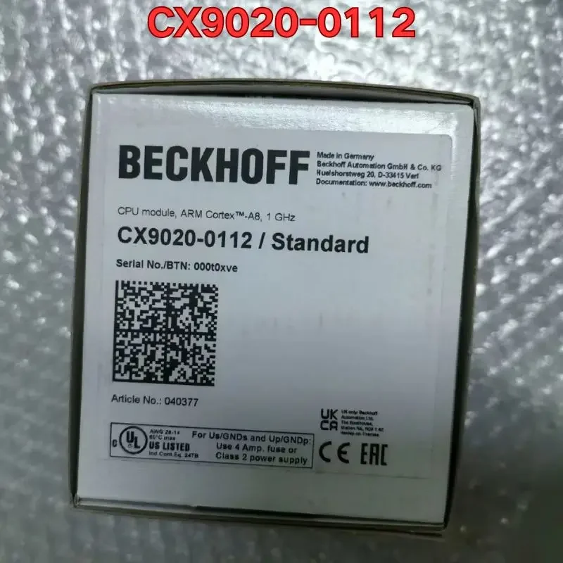 

New Beckhoff module CX9020-0112