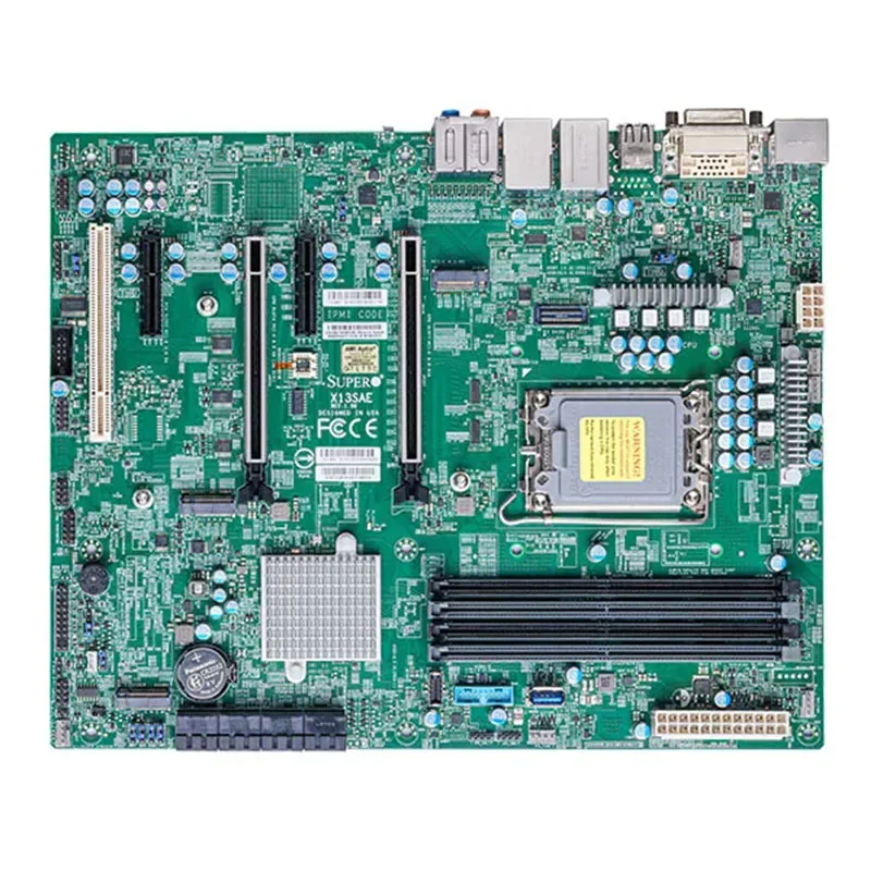 X13SAE FOR Supermicro 12th generation LGA-1700 PIN W680 CHIP Wo rkstation motherboard Pcie 5.0 DDR5-4400MHZ TESTED ONE BY ONE