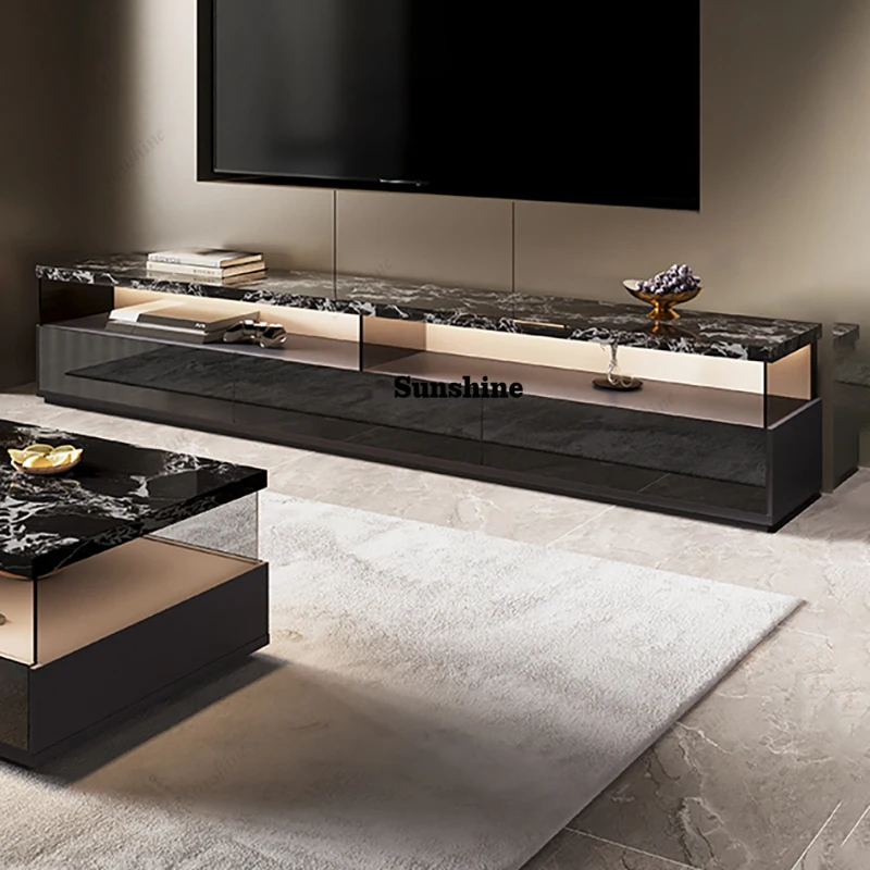 Storage Modern Tv Brackets Italian Minimalist Space Saving Vintage Tv Stands Elegant Luxury Rtv Cabinet Living Room Furniture