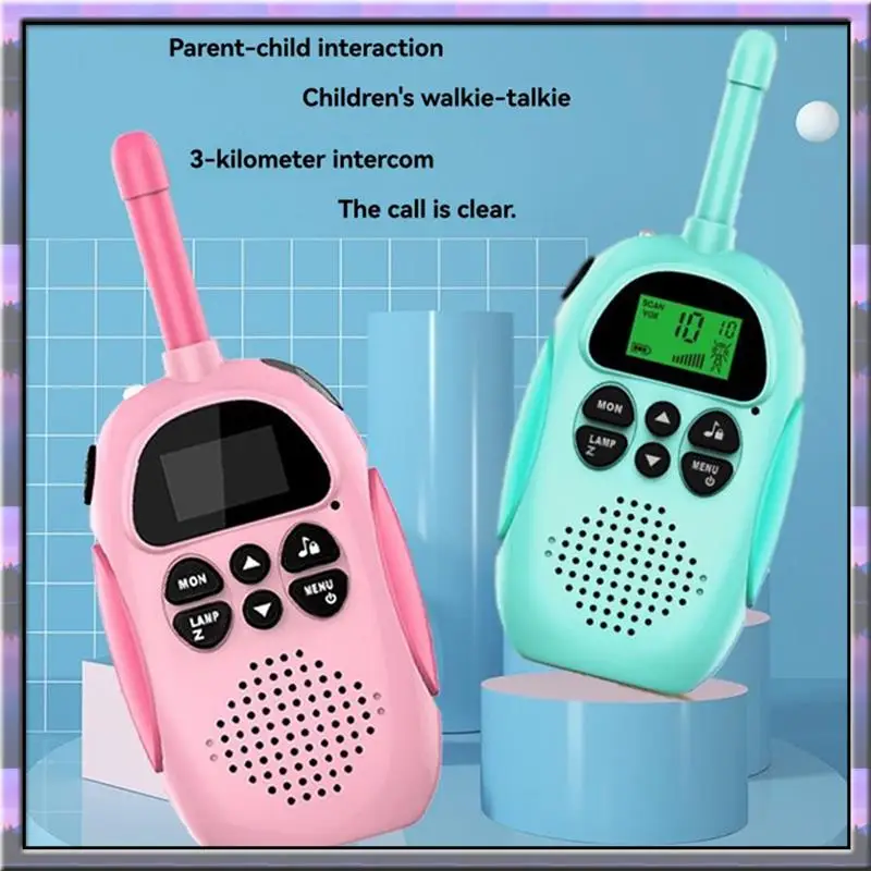 A49U 1 Para Bezprzewodowych Radiotelefonów Dziecięcych Walkie Talkie Interaktywne Zasięg 3KM Transmisja dla Dzieci