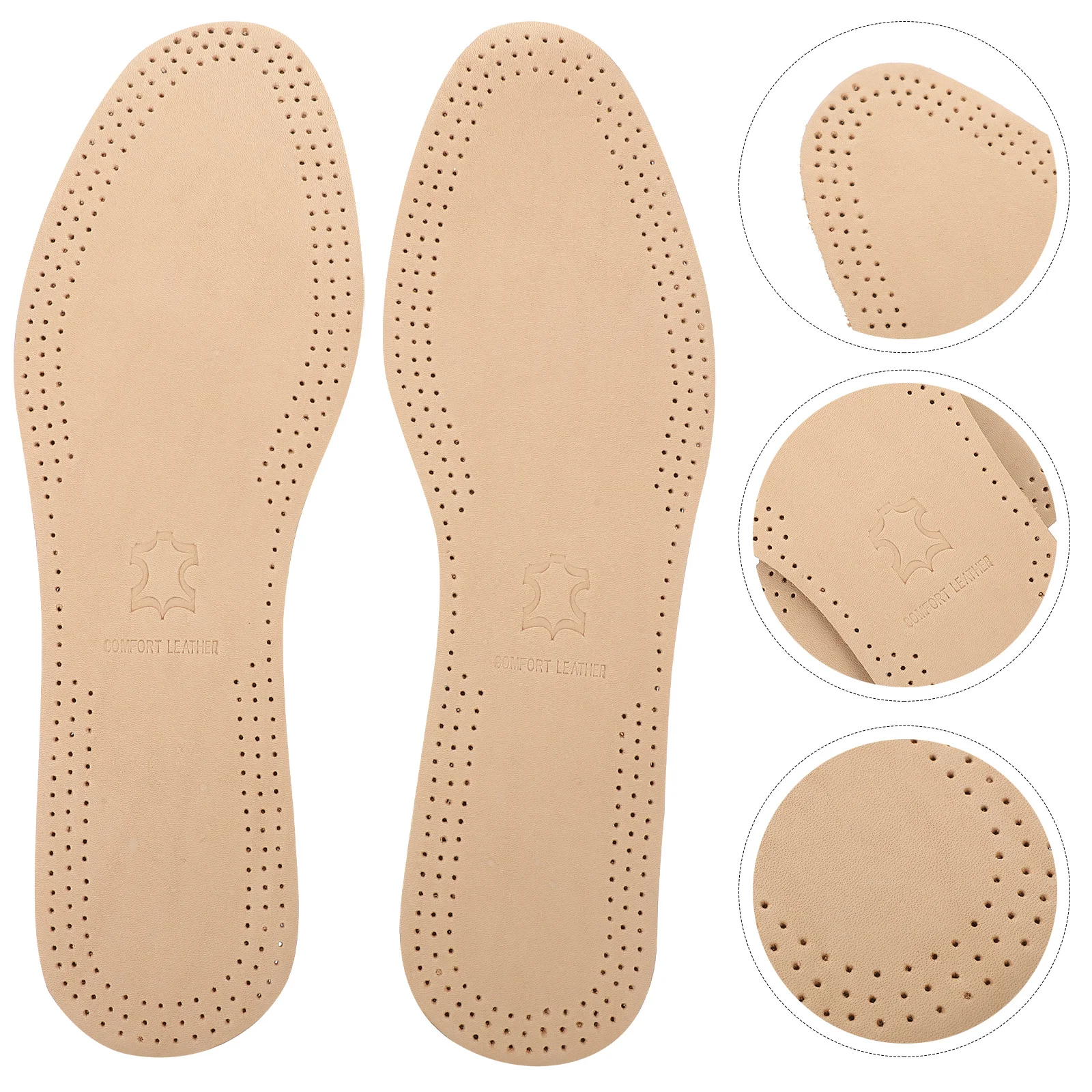 

Size - Insoles Shoes Pad Brown Breathable Comfortable Inserts Replacement