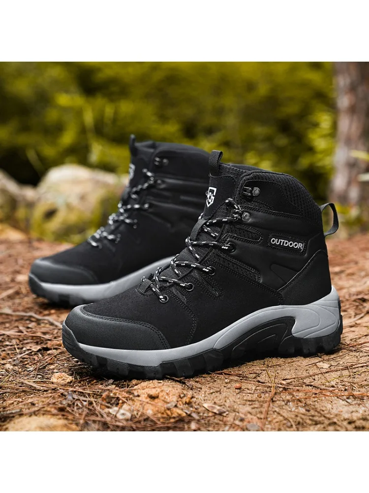 

Men'sDesertCombatBootsOutdoorNon-SlipHikingandMountaineering Large-Size Tactical Boots Waterproof, Windproof, and Wear-Resistant