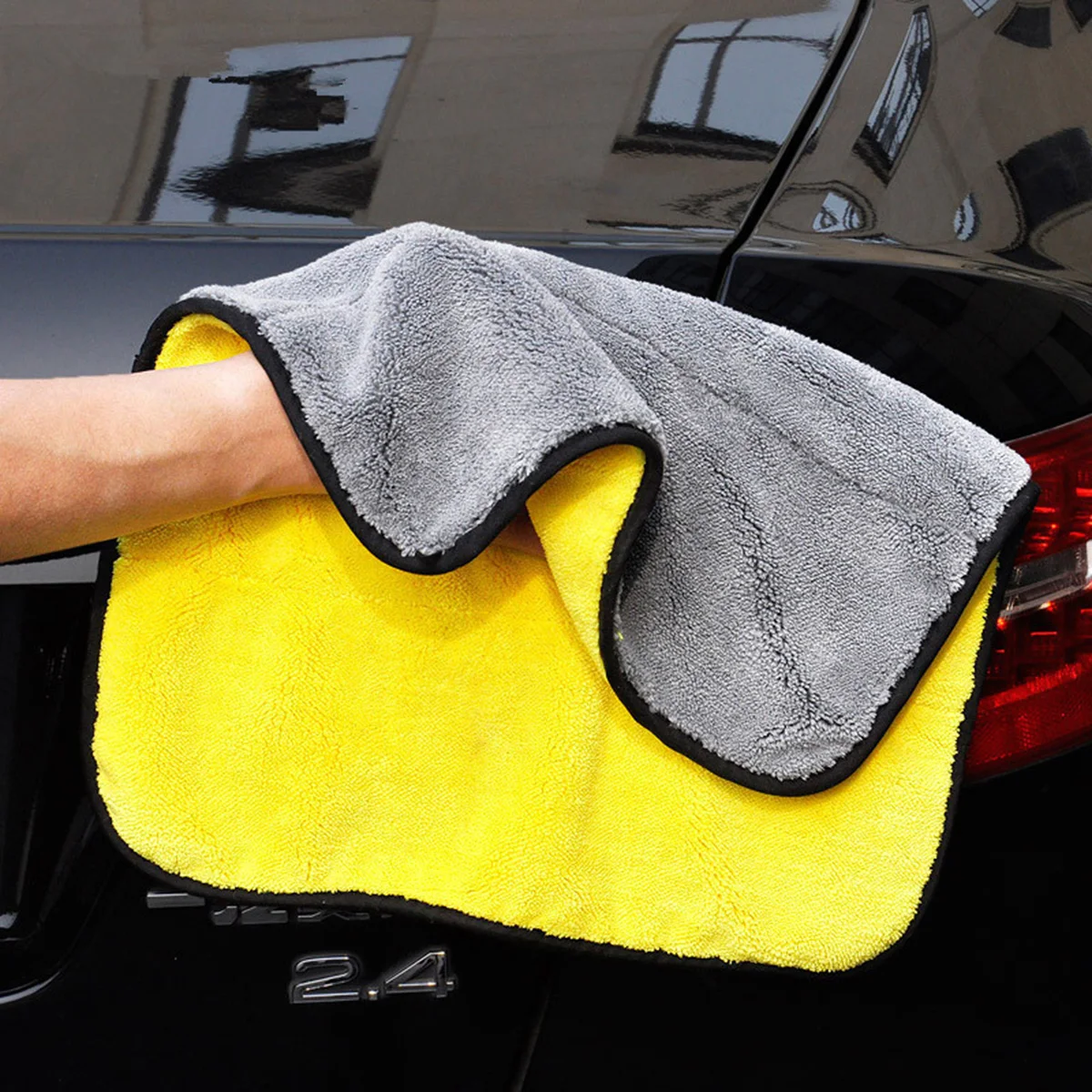 

Thickened Car Wash Towels Microfiber Cleaning Cloth Drying Window Large Ultra Absorbent Lint Free Scratch Resistant Car Truck