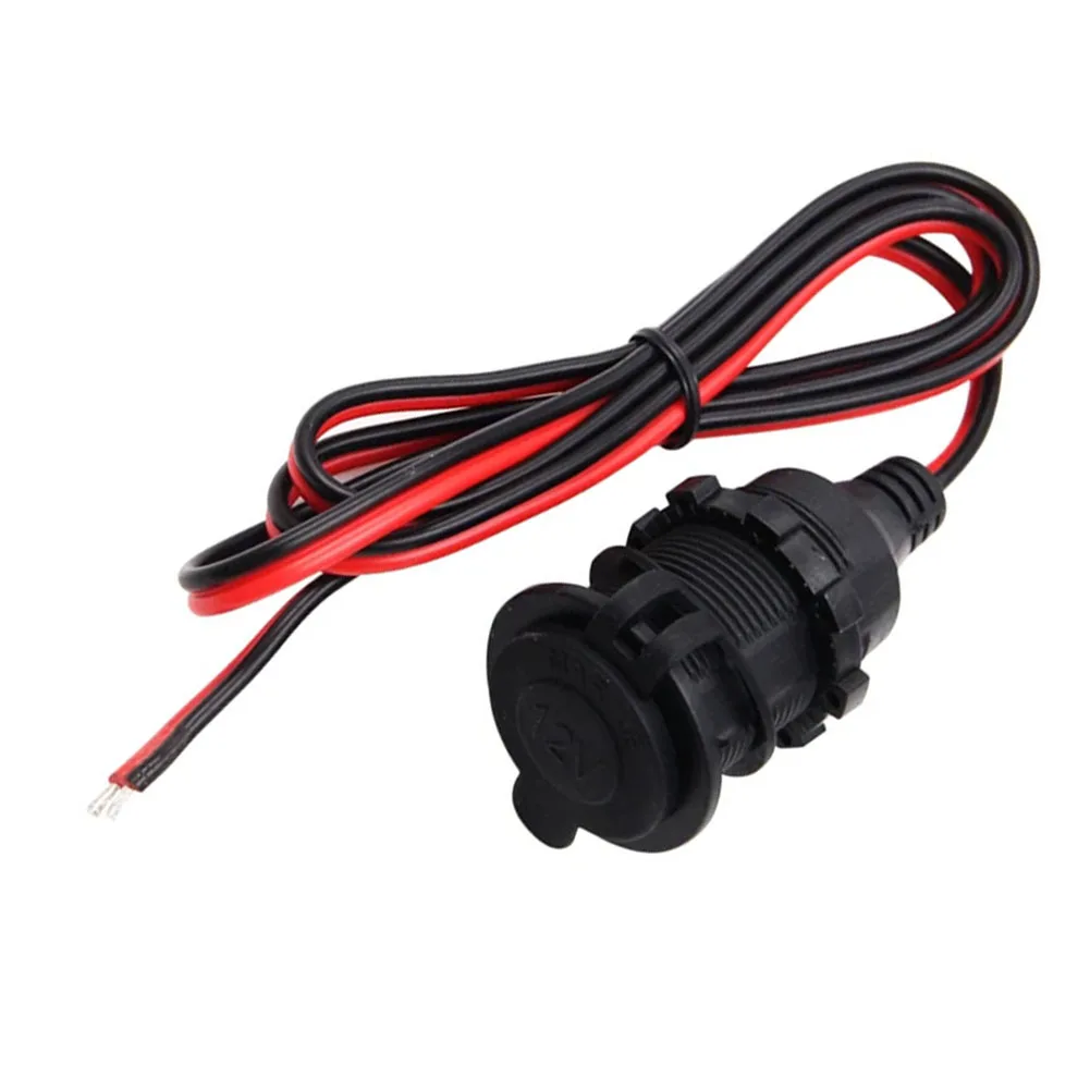 12V 24V Waterproof Car Power Socket Outlet Adapter with Wide Voltage Support for Cars Trucks and Recreational Vehicles