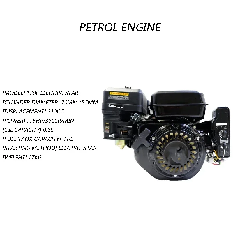 170F Small  Engine Four-Stroke Single-Cylinder Power Generation Micro-Cultivator To Start The Internal Combustion Engine