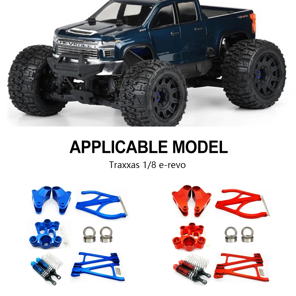 Aluminum Alloy 1/8 Rear Axle Assembly Kit 13pieces Stronger Rc Rear Axle Assembly Kit For E-revo RC Car Part