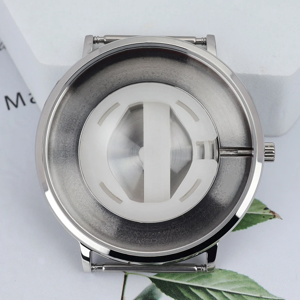 

40mm Stainless Steel Watch Cases Polished Case For Miyota GL20 Quartz Movement 36.2mm Dial DIY Repair Assemble Watch Accessories