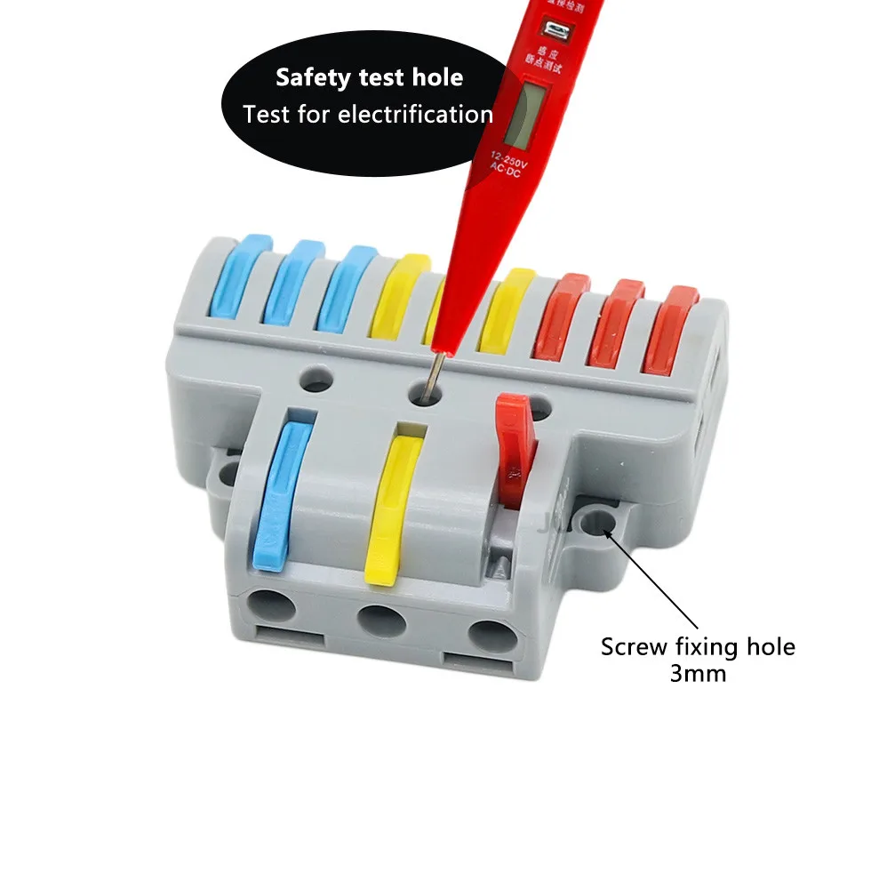 10PCS SPL-42/62/63/93 Mini Fast Wire Connector Universal Wiring Cable Connector Push-in Conductor Terminal Block - Image 5