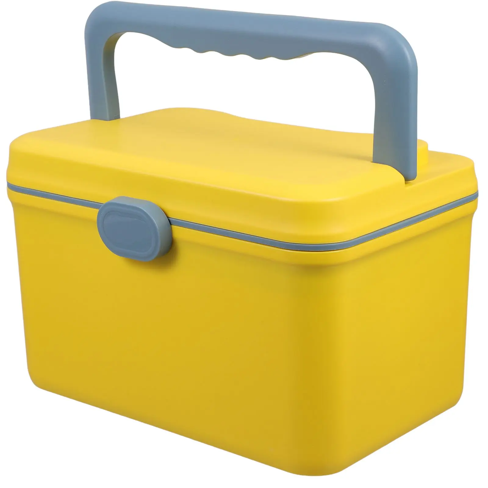 

Large Capacity Medical Box First Aid Kit 3 Layer Medicine Storage Organizer Yellow Travel Supply Portable Medication Holder