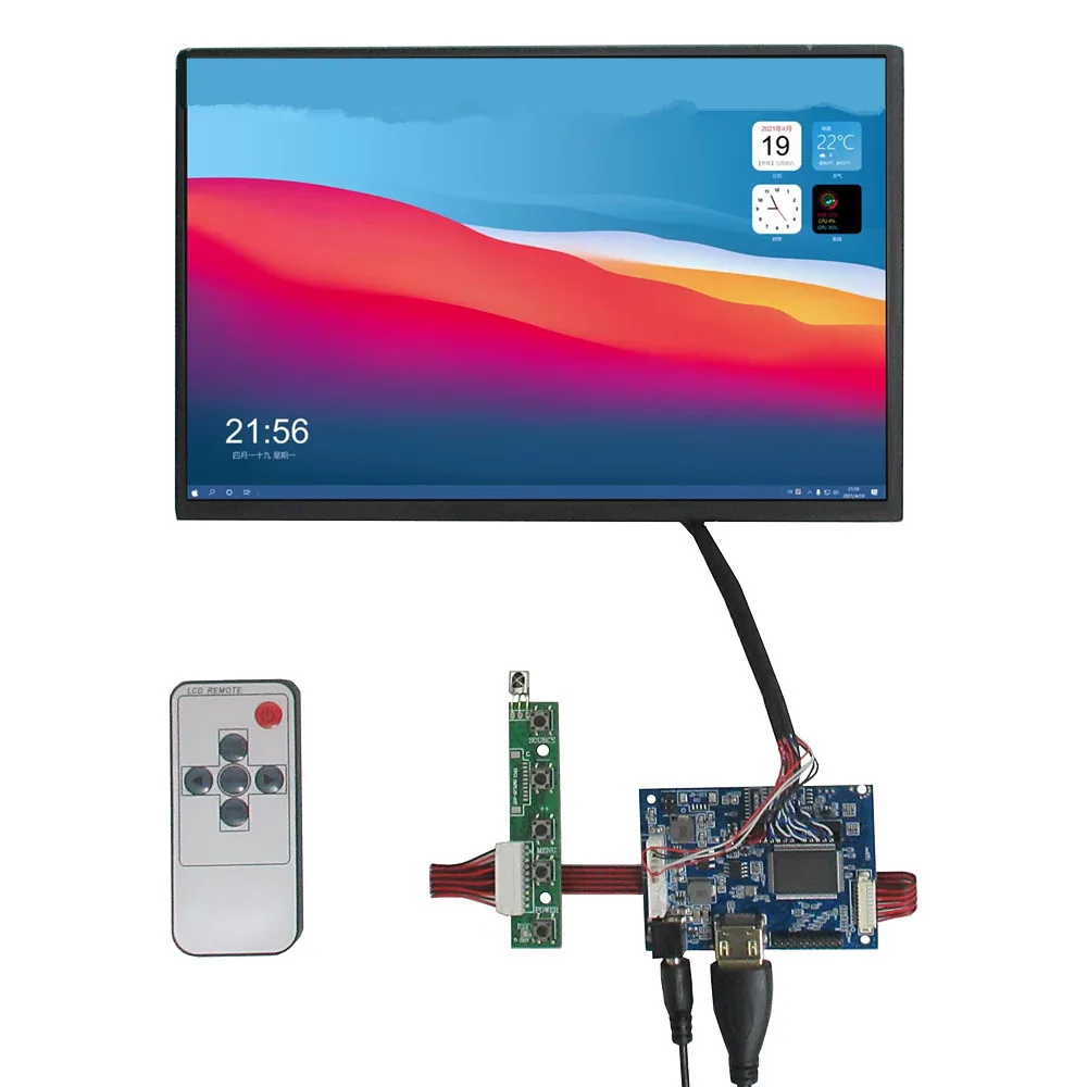 

10,1-дюймовый IPS-экран 1280x800 с платой драйвера, вход HDMI для Raspberry Pi 4/5/Banana Pi/оранжевый Pi PC, мини-компьютер, монитор «сделай сам»