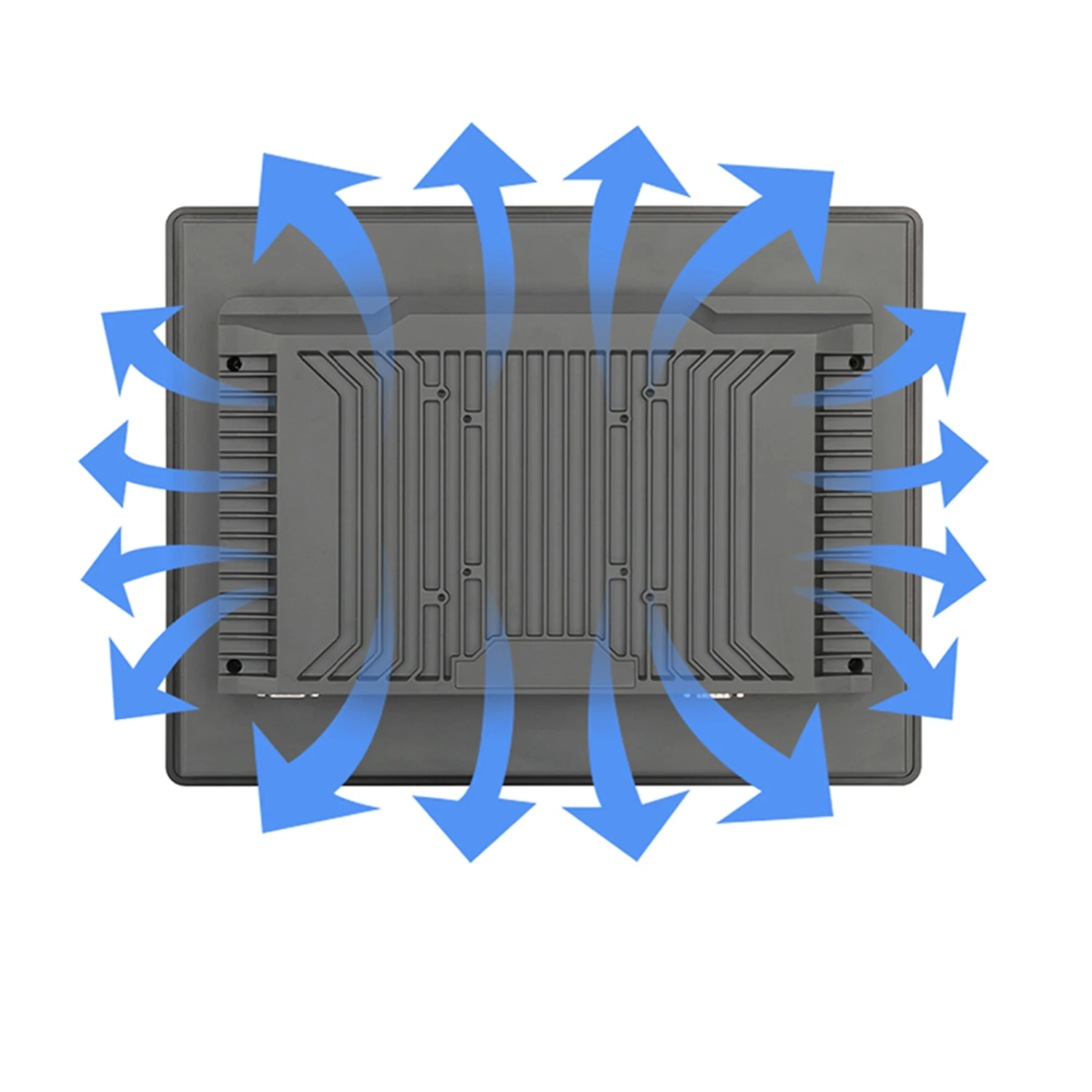 Panel Industrial integrado para tableta y ordenador, 10 ", 12 y 15 pulgadas, todo en uno, con pantalla táctil capacitiva, i3-8130U central, WiFi incorporado