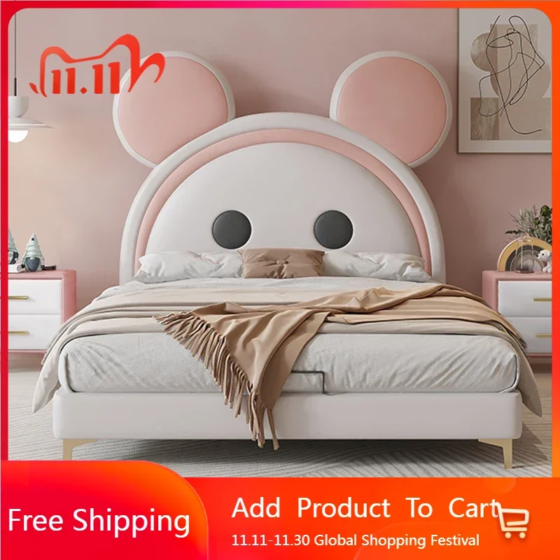 

Двуспальная кровать королевы, роскошный детский массажный дизайн, татами, красота, многофункциональная кровать, принцесса для сна, уникальная мебель