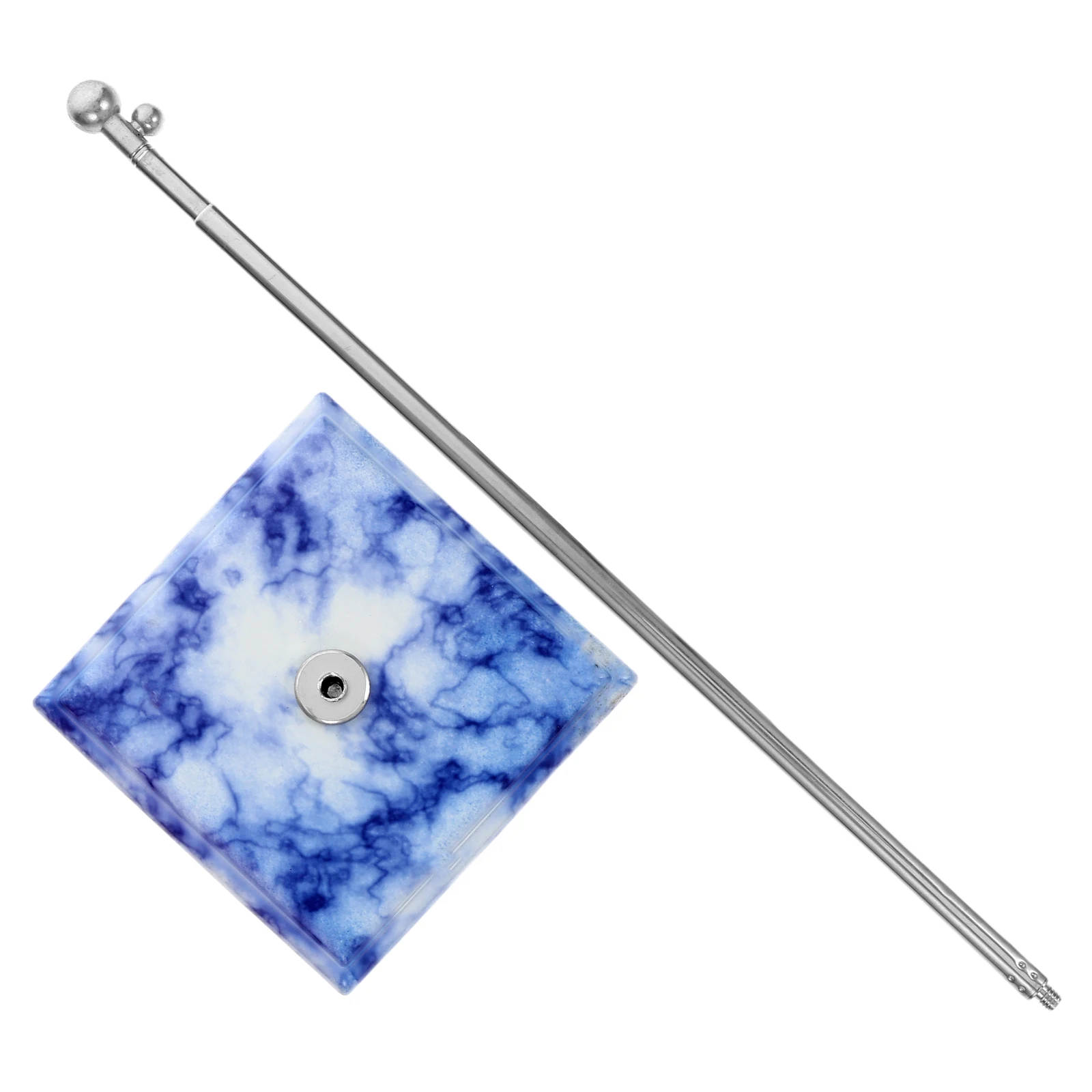 

Table Flag Pole Desk Metal Base Elegant Design Installation Versatile Tabletop Holder Stand Mini Flag Stand Base