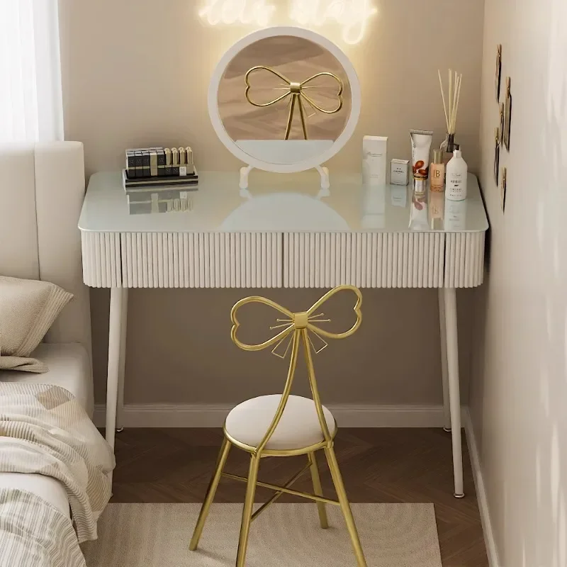 

Jewelry Nail Vanity Table Modern Storage Bedroom Makeup Drawers Dressing Table Computer Comoda Pra Quarto Lounge Suite Furniture