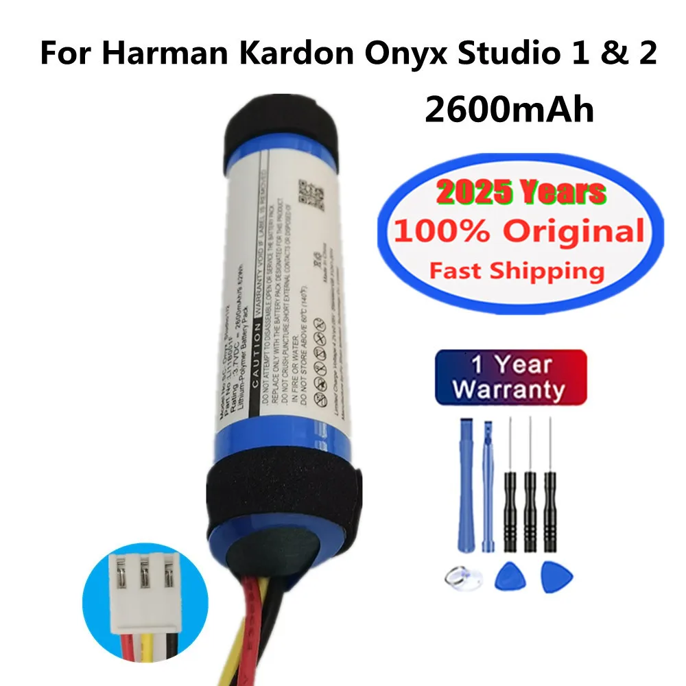 2025 Years Original Speaker Battery For Harman Kardon Onyx Studio 2 1 Special Edition Bluetooth Audio Battery 2600mAh + Tools