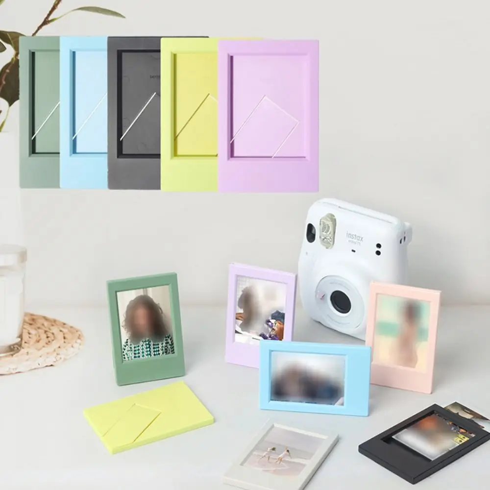 3 inch Vertical Film Photo Frame Colorful Instant Camera Picture Holder Art Photo Display for Fujifilm Instax mini Desktop Decor