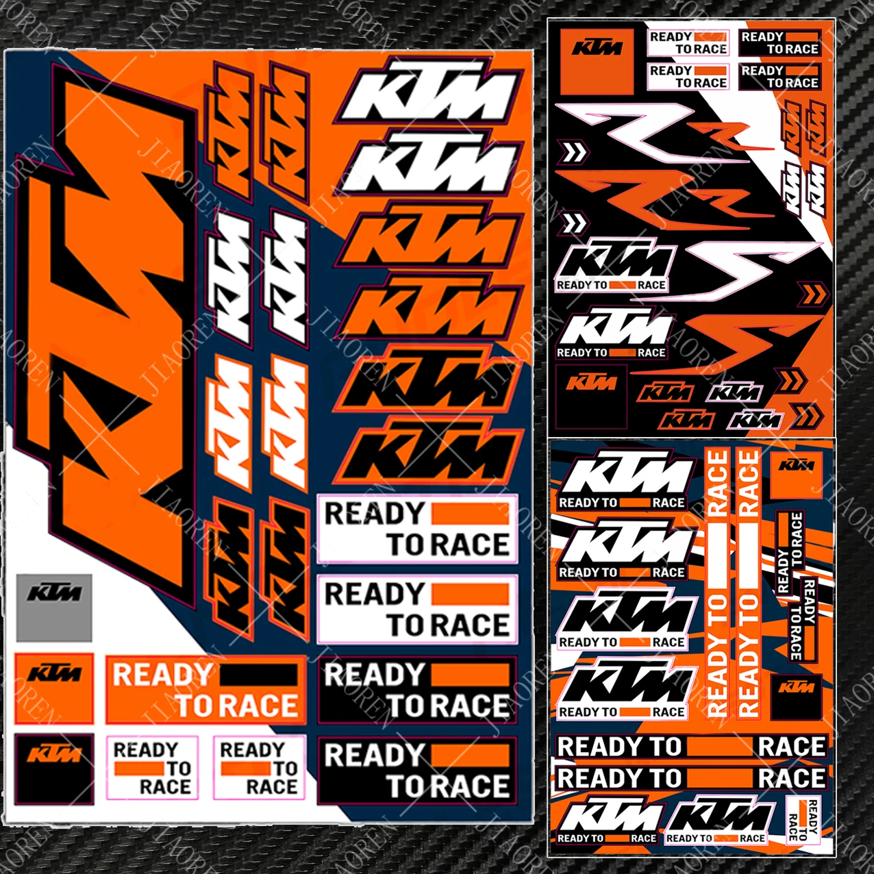 Ready To Race Ktm Stickers Decals Logo Rc390 Adventure Big Emblem Duke Motorcycle Kit