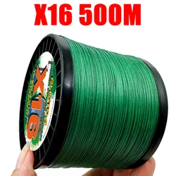 GHOTDA Trolling Sea Fishing Line for Jigging 16 Strands Braided Lines Super Strong PE 500M Carp Fishing Saltwater Wire 25-200LBS