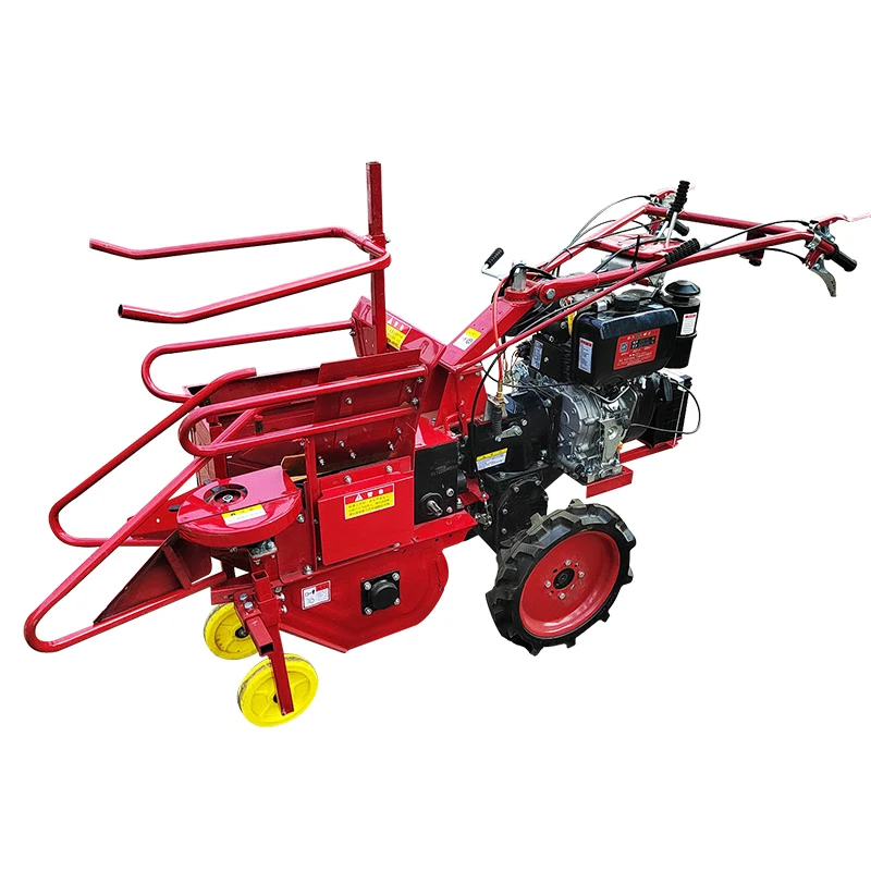 

188 Small Corn Harvester Walk-behind Agricultural Harvester Diesel Engine Hand-push Single Row Corn Harvester