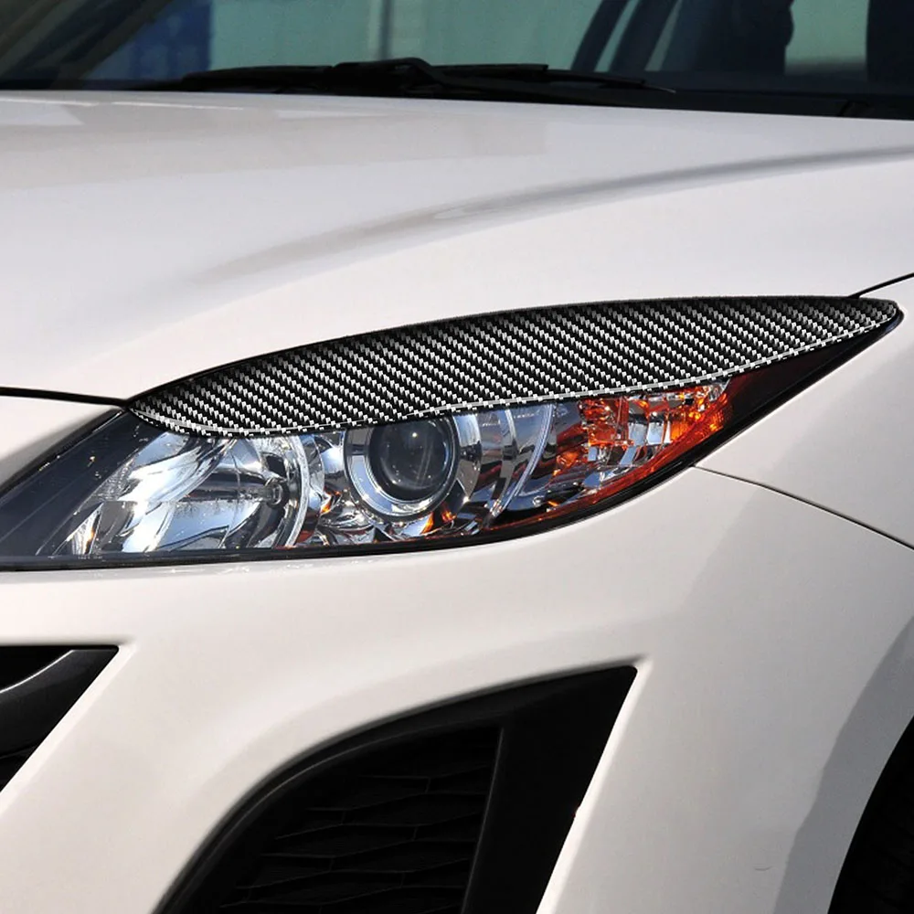 لمازدا 3 2010 2011 2012 2013 ألياف الكربون العلوي الحاجب جفن غطاء الديكور الخارجي Pegatinas الفقرة Coches ضبط