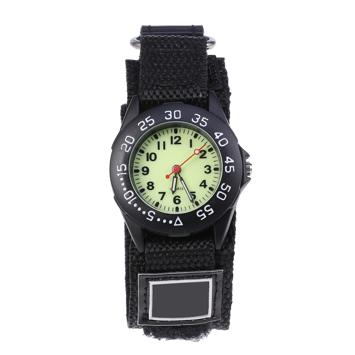 Watch Black Stylish Nylon Woven Waterproof Quartz Time Date Display Cute Unisex Design for Birthday Party Gift