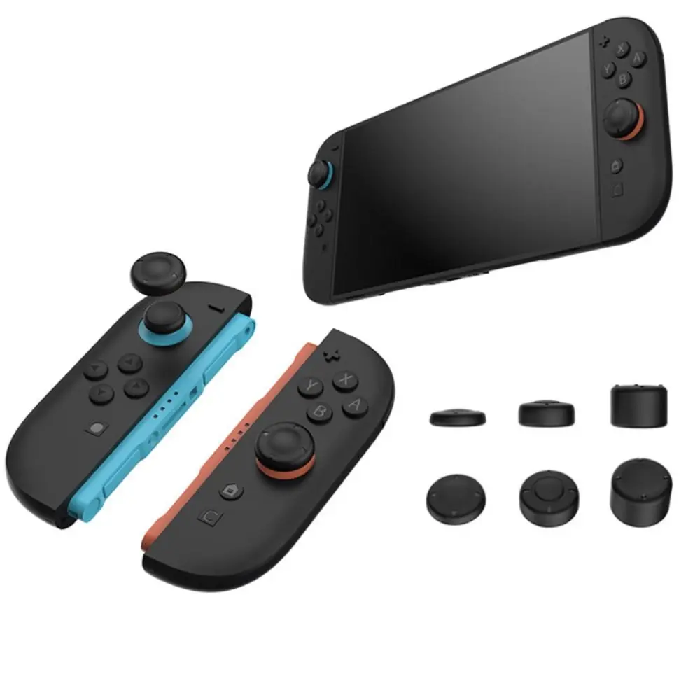 6Pack Silicone Game Console Thumbstick Anti Slip Ergonomic Rocker Caps Tight Fit Fashion Analog Grip for Nintendo Switch 2