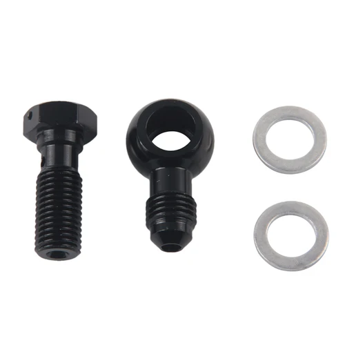 Imagen 2 del producto Perno de embrague hidráulico M12 M14 M16 M18 x 1,5 con conector Banjo de aluminio salida Banjo macho an4 an6 an8 an10