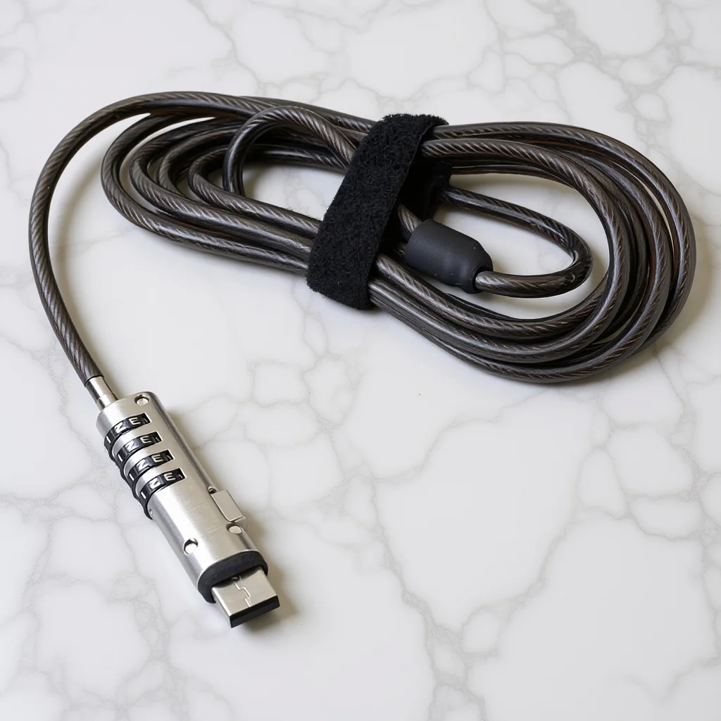 

USB-интерфейсный замок Портативный замок для ноутбука Дизайн цифрового пароля для защиты компьютера с регулируемой длиной