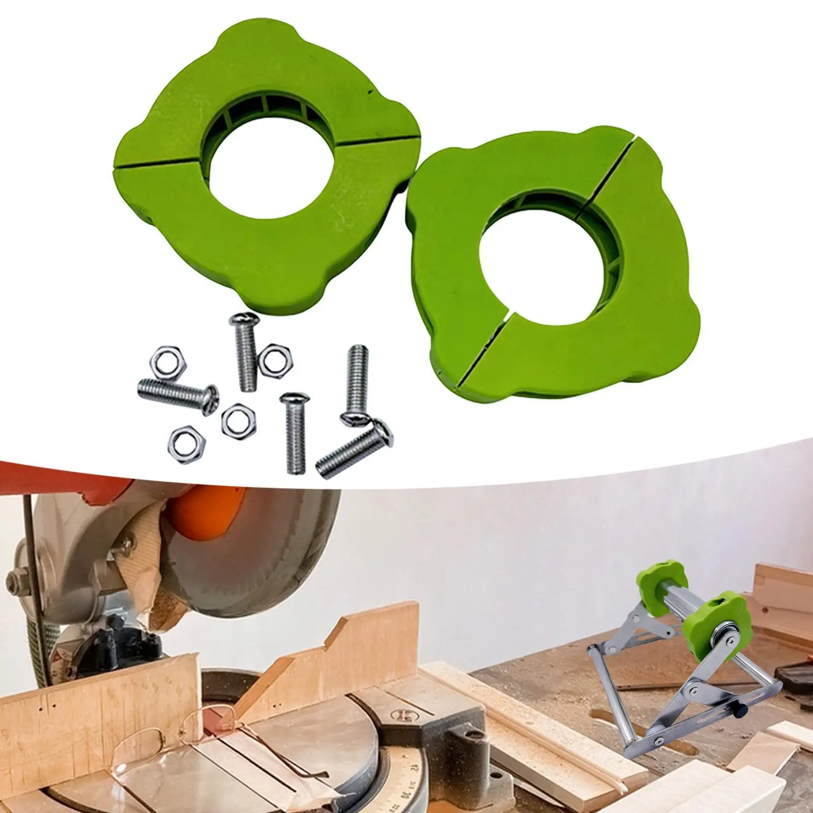 

2 шт., стоп-блоки, перегородка, износостойкая для электрической круглой, простая установка, прочная, стабильная насадка для инструментов для мастерской