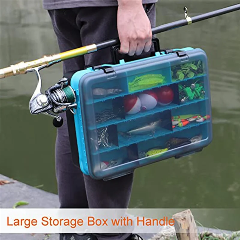 

Portable Multi-Functional Double-Layered Box Double-Sided Lure Box Storage Box