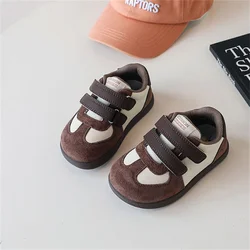 2026 New Spring/Autumn Children Shoes Leather Breathable Kids Casual Shoes Non-slip Fashion Toddler Girls Boys Sneakers EU 22-30