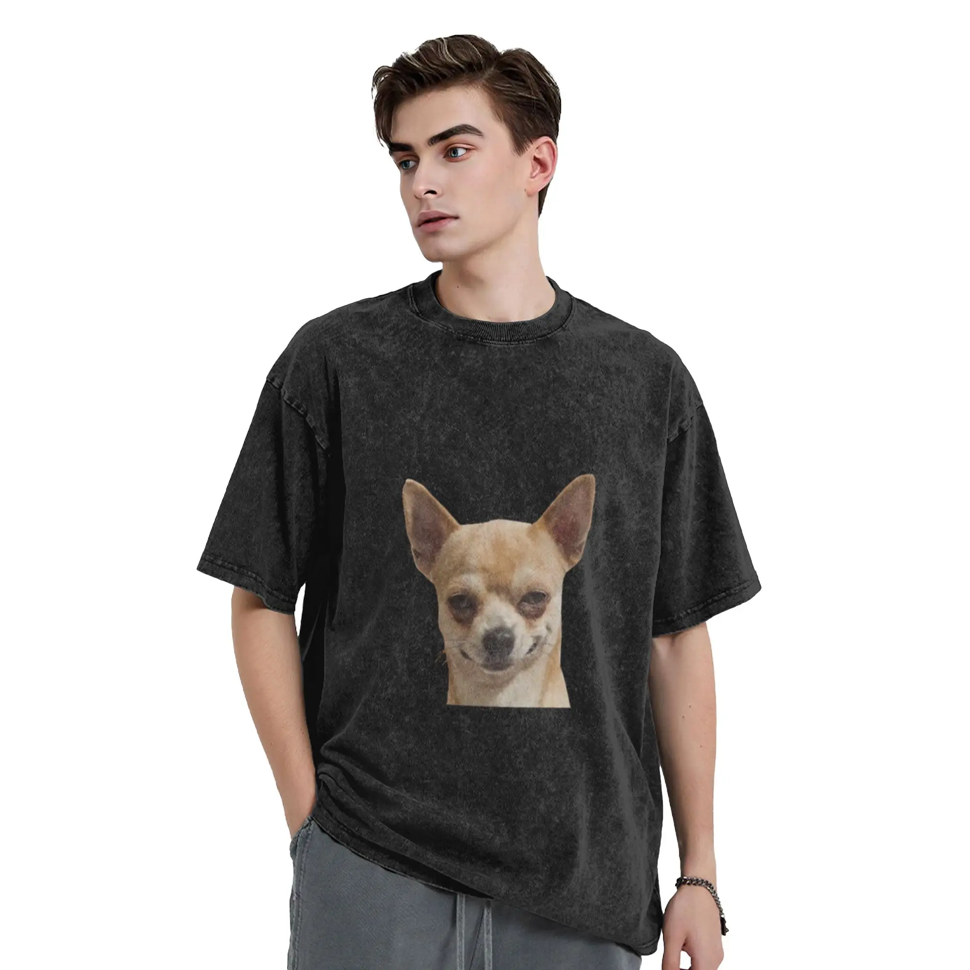 dog Sticker Copy Copy Copy Copy Classic Chic A Vintage Oversized Cotton Unisex T-Shirts