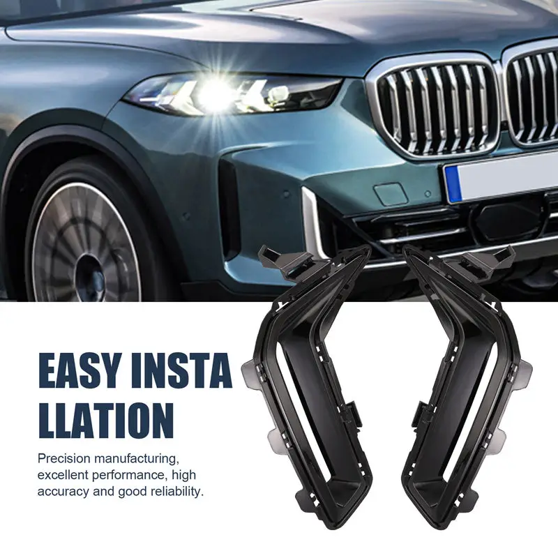 1Pair Front Fog Light Lamp Bezel Chrome Trim Cover For BMW X5 G18 LCI 2023-2024 Aircurtain Links