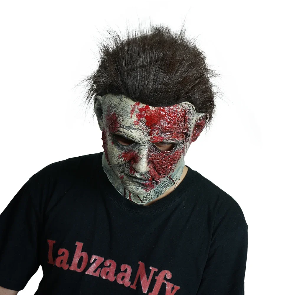 무서운 살인마 괴물 마스크, 성인 할로윈 코스튬 파티, 공포 악마 코스 소품, 노벨티 코스튬 장식