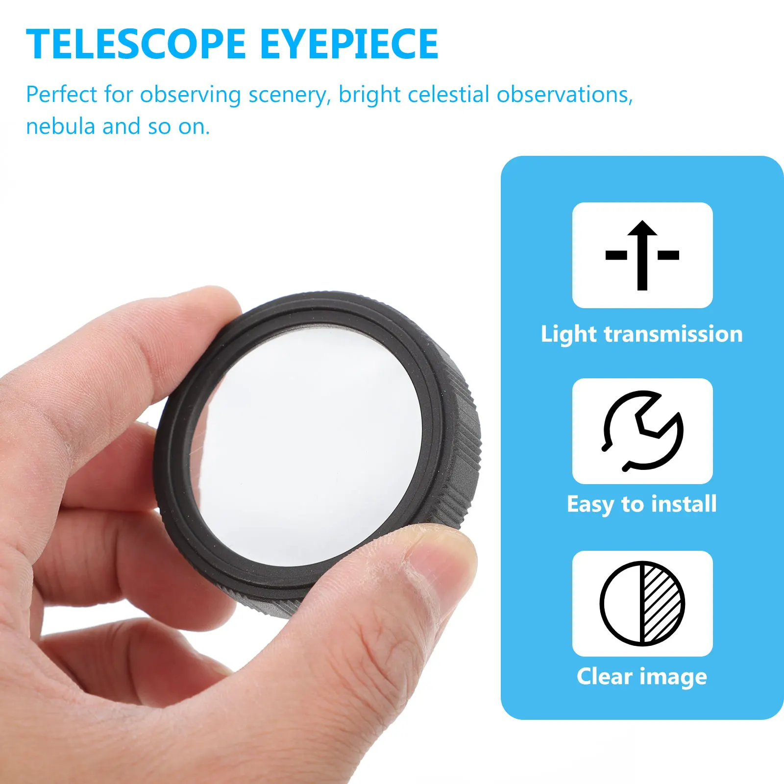 

Solar Filter Telescope Replacement Eyepiece Light Reducer Film For Sun Astronomy Observation Gift Easy Install