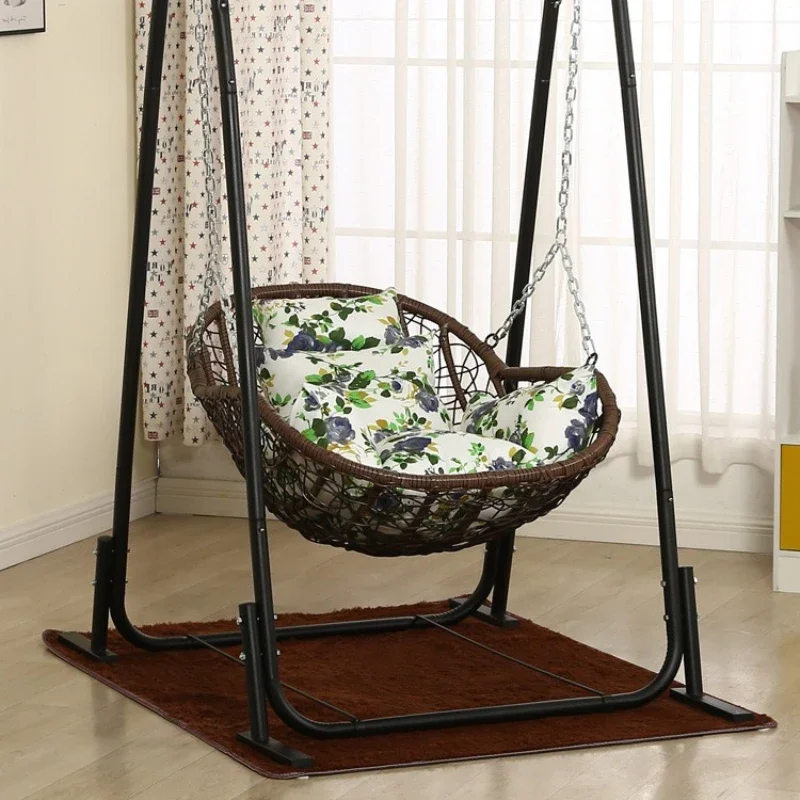 Hanging Basket Rattan Chair Single Child Swing Balcony Bird\'s Nest Rattan Furniture Indoor and Outdoor Home Rocking Chair
