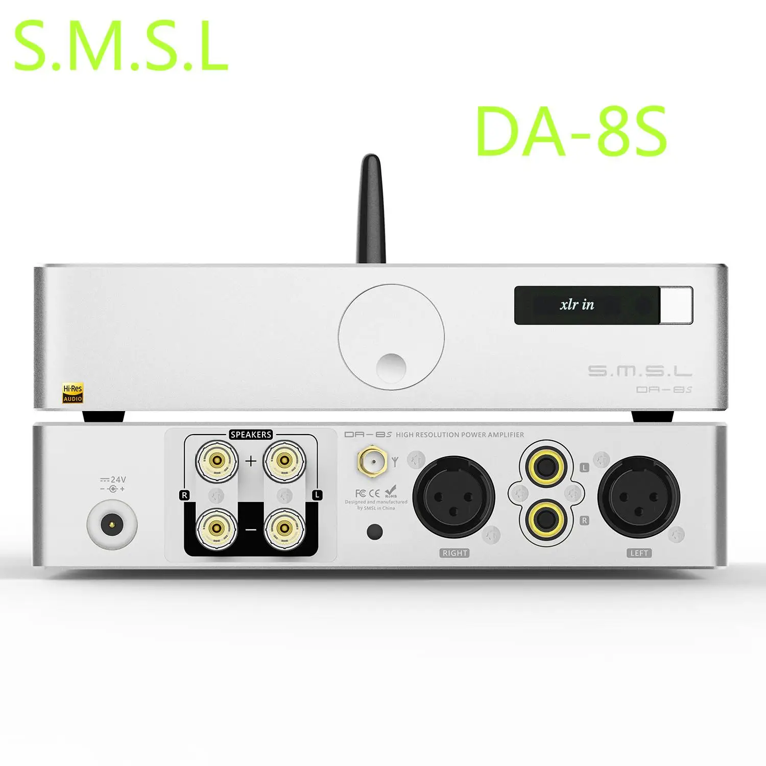 

SMSL DA-8S DA8S NJW1194 Qualcomm aptX Bluetooth 5.0 Amplifier Hi-Res Audio 80W*2 Digital Power Amplifier AMP With Remote Control