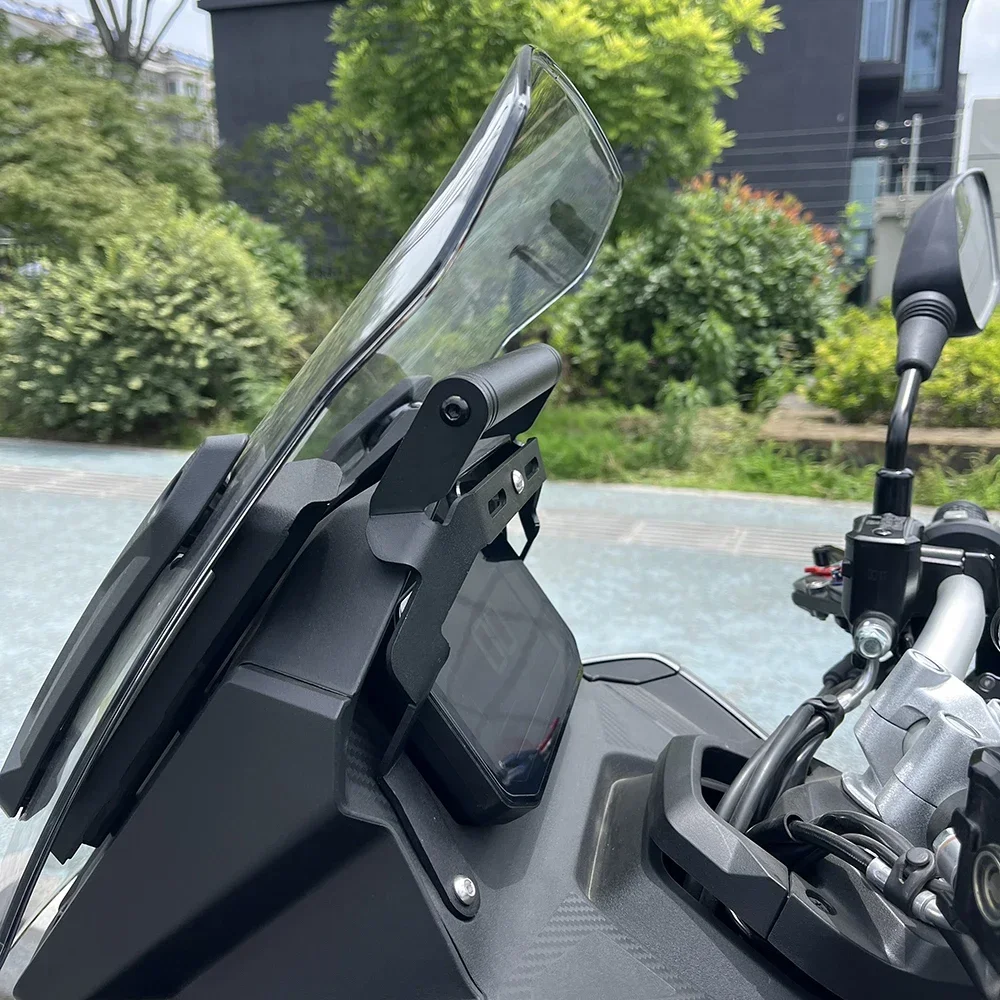 اكسسوارات الدراجات النارية نظام تحديد المواقع والملاحة دعم حامل هاتف حامل مكافحة الاهتزاز قوس ل VOGE SR1 ADV 125 SR150S SR 150 S #3