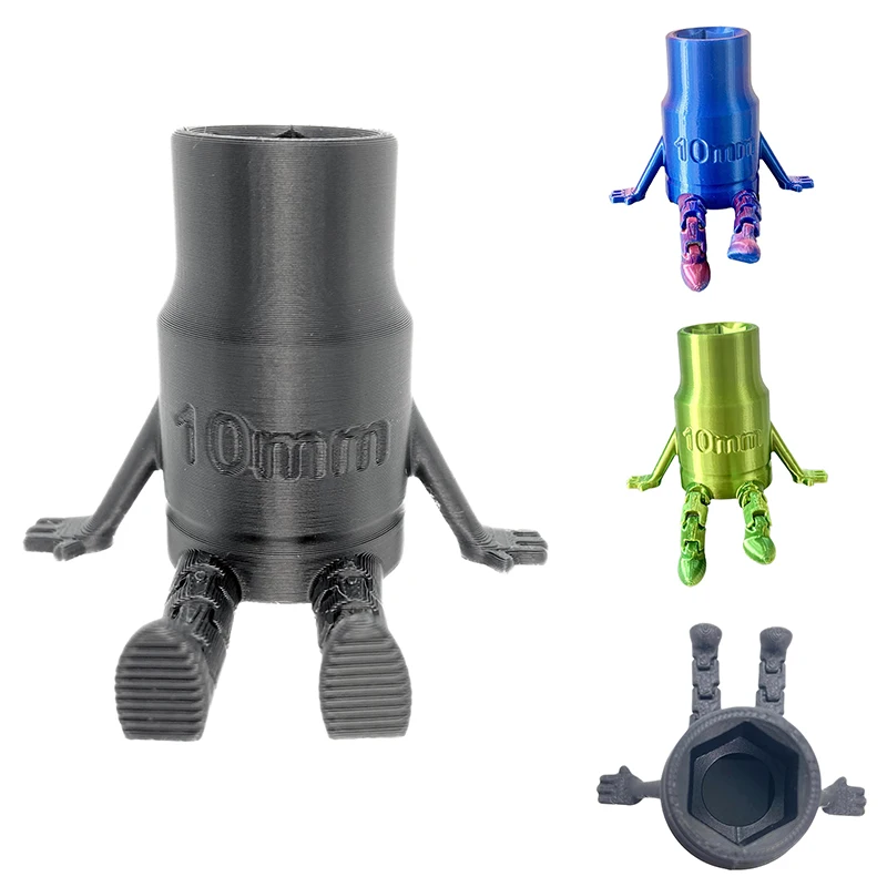 3D Printed 10mm Socket With Articulated Legs Display Fidget Toy Ideal For Mechanics And DIY Enthusiasts Novelty Gift Desk Decor