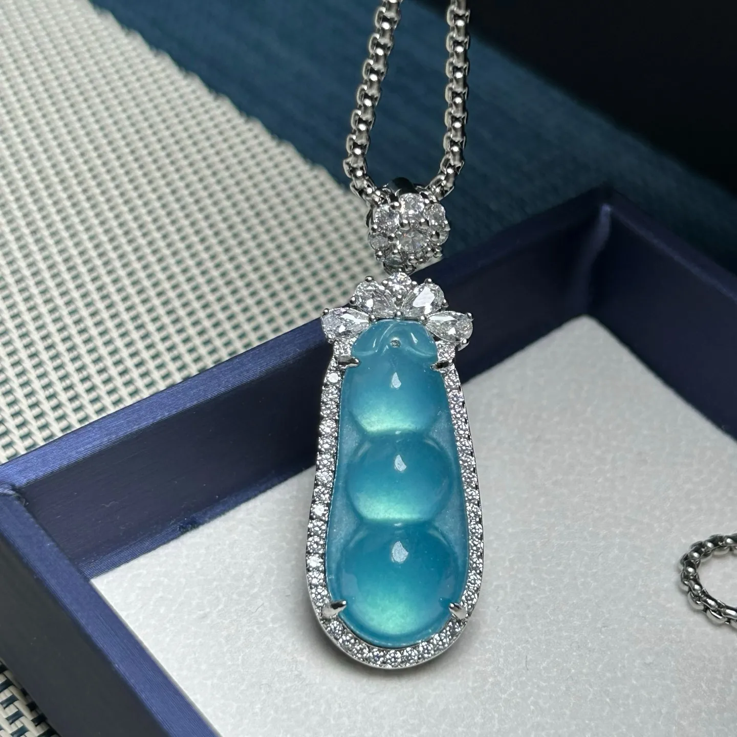 Nature inlay ice Burmese Jade Jadeite lucky charm Pendant&Necklaces