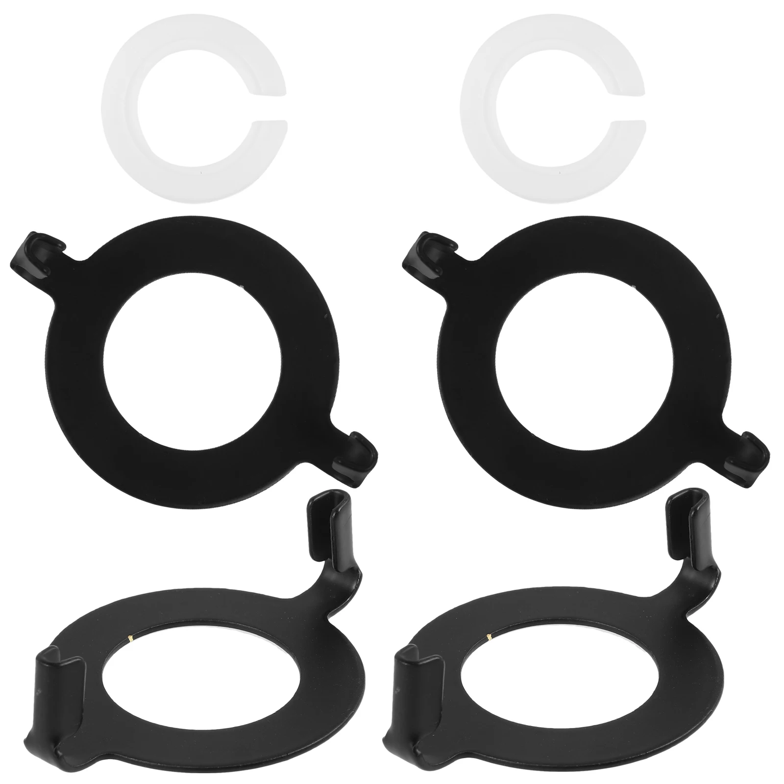 

2 Sets Lampshade Accessories E27 E14 Black Metal Reducer Converter Rings Adapter Fitting Parts Shades Table Lamp