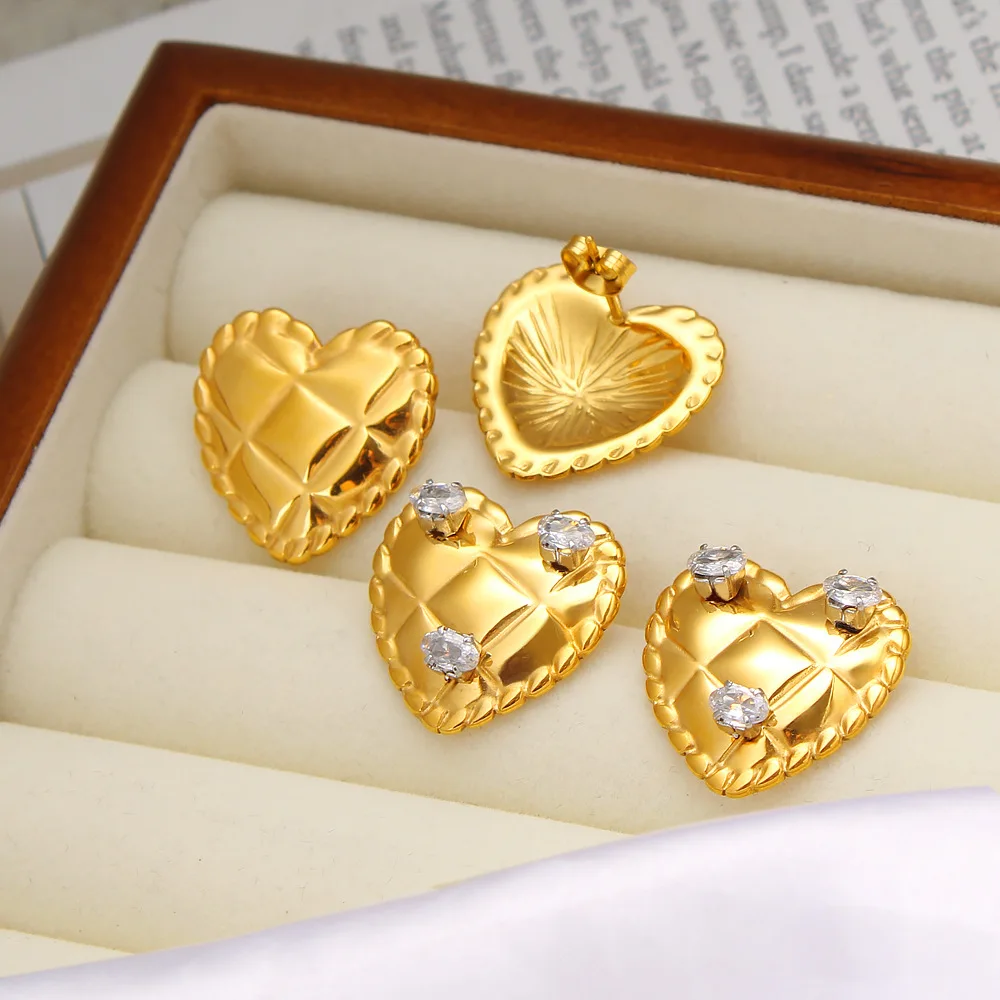 DIY accessories French retro sweet little fragrant rhombus pattern simple Internet celebrity temperament Hong Kong style love zi