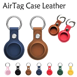 革のキーホルダーアップルairtags、ケース保護カバー、バンパーシェル、アンチスクラッチ空気タグ、キーリングホルダー、トラッカーアクセサリー