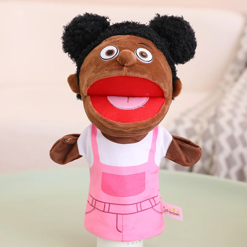 28–33 cm Kinder-Plüsch-Finger- und Handpuppe, beliebte Aktivität, für Jungen und Mädchen, Rollenspiele, Gute-Nacht-Geschichte, Requisiten, Familie, Rollenspiel, Spielzeugpuppe